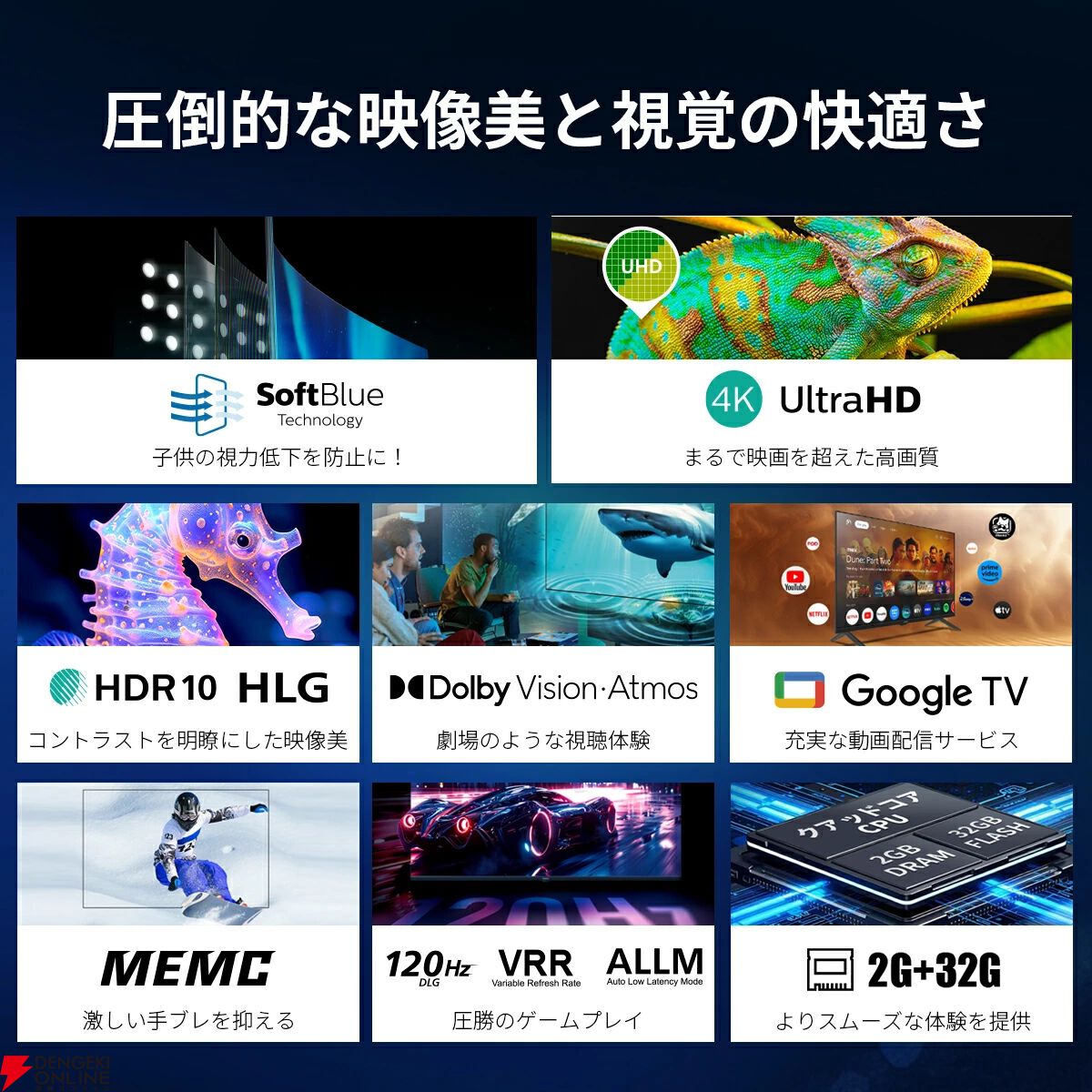 画像3/20＞【4K半額】液晶TV『Philips 43型チューナーレステレビ』が3