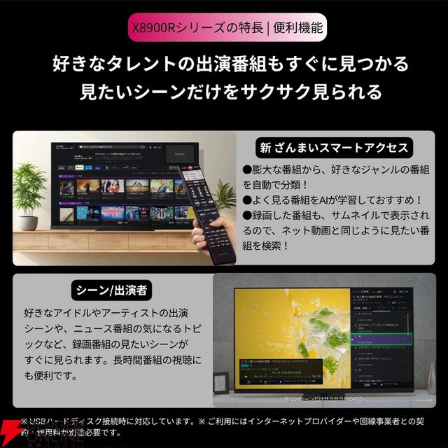 『TVS REGZA 55V型 4K有機ELテレビ X8900R』