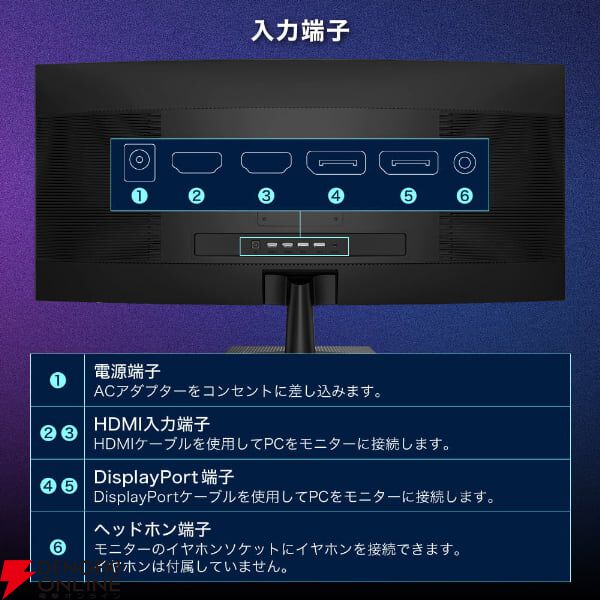 MAXZEN（マクスゼン）34インチゲーミングモニター『MGM34IC02』