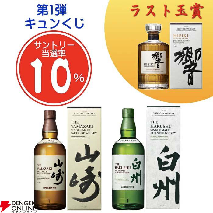 ラスト1口は響JH確定。5,500円で山崎NV、白州NVも狙える『ウイスキー