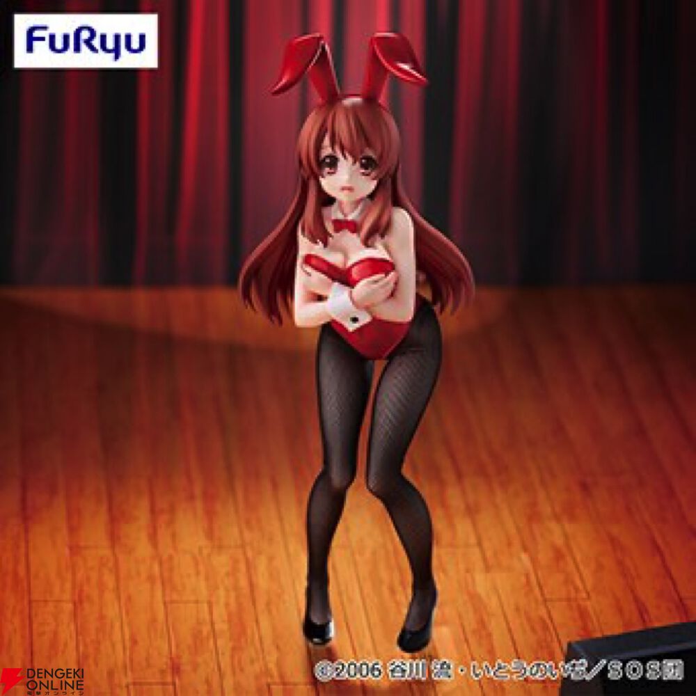 涼宮ハルヒの憂鬱】朝比奈みくるがセクシーな赤のバニー姿のフィギュア