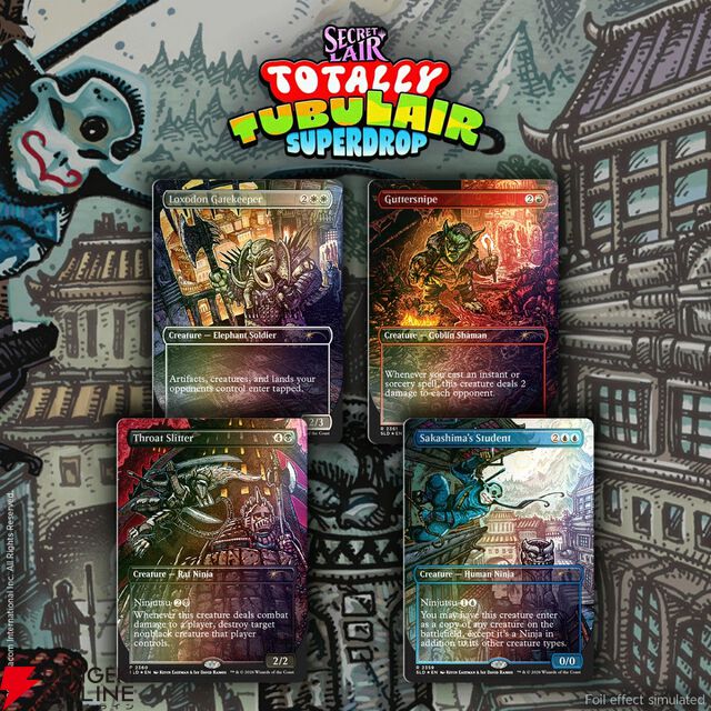 マジック：ザ・ギャザリング Secret Lair Totally Tubulair Superdrop Featuring: Kevin Eastman （Colors） Foil Edition