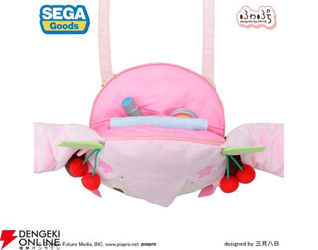 『桜ミク ふわぷち フェイスショルダーバッグ（M）』