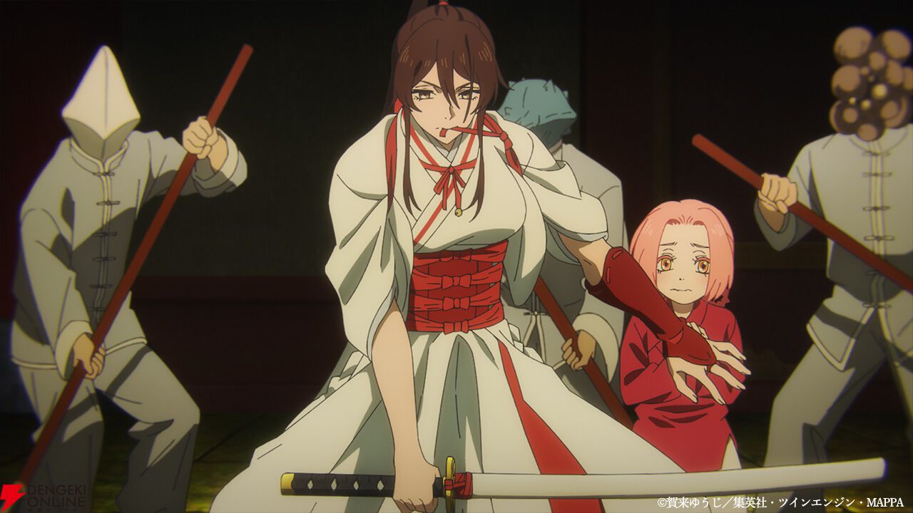 アニメ『地獄楽』2期最終回。皆殺しにしようと襲いかかる殊現ら追加上陸組。妻に会うため、画眉丸は新たな地獄に身を投じる