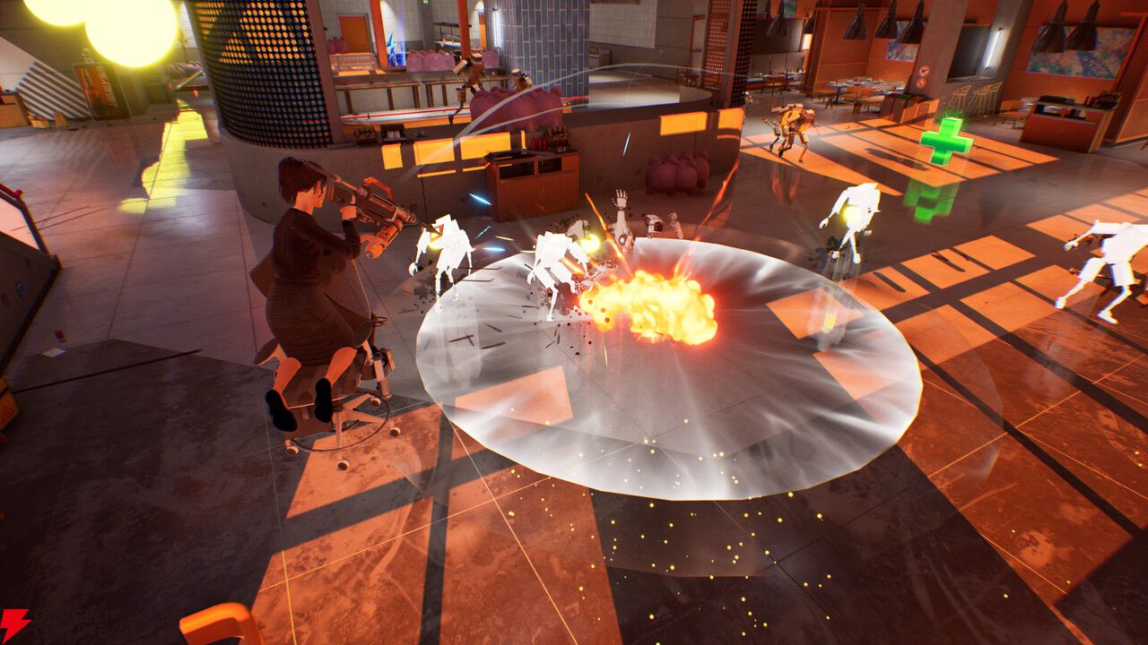 オフィスチェアに乗って暴れろ! 会社員暴走アクション『Last Man Sitting』Steam配信開始