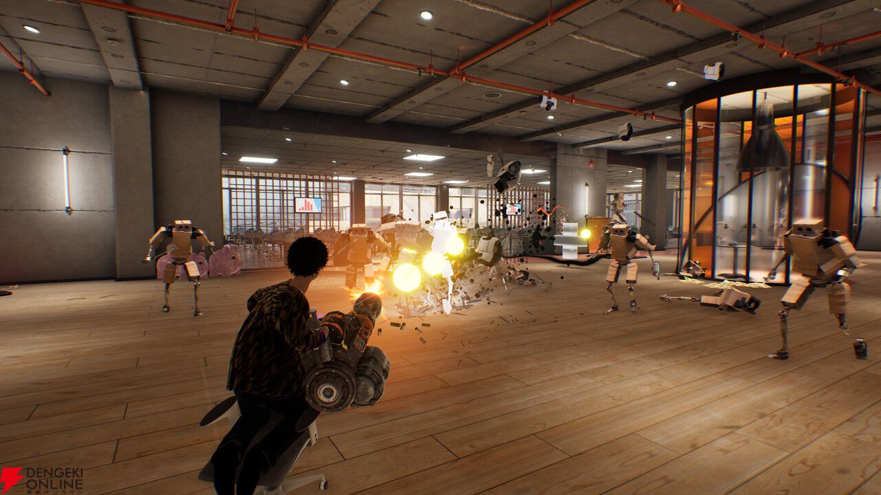 オフィスチェアに乗って暴れろ! 会社員暴走アクション『Last Man Sitting』Steam配信開始