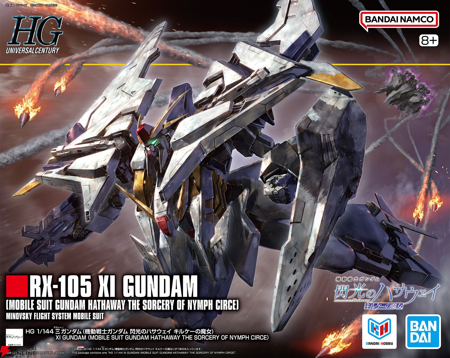 ガンプラ『HG 1/144 Ξガンダム』パッケージ画像公開。フライトフォーム