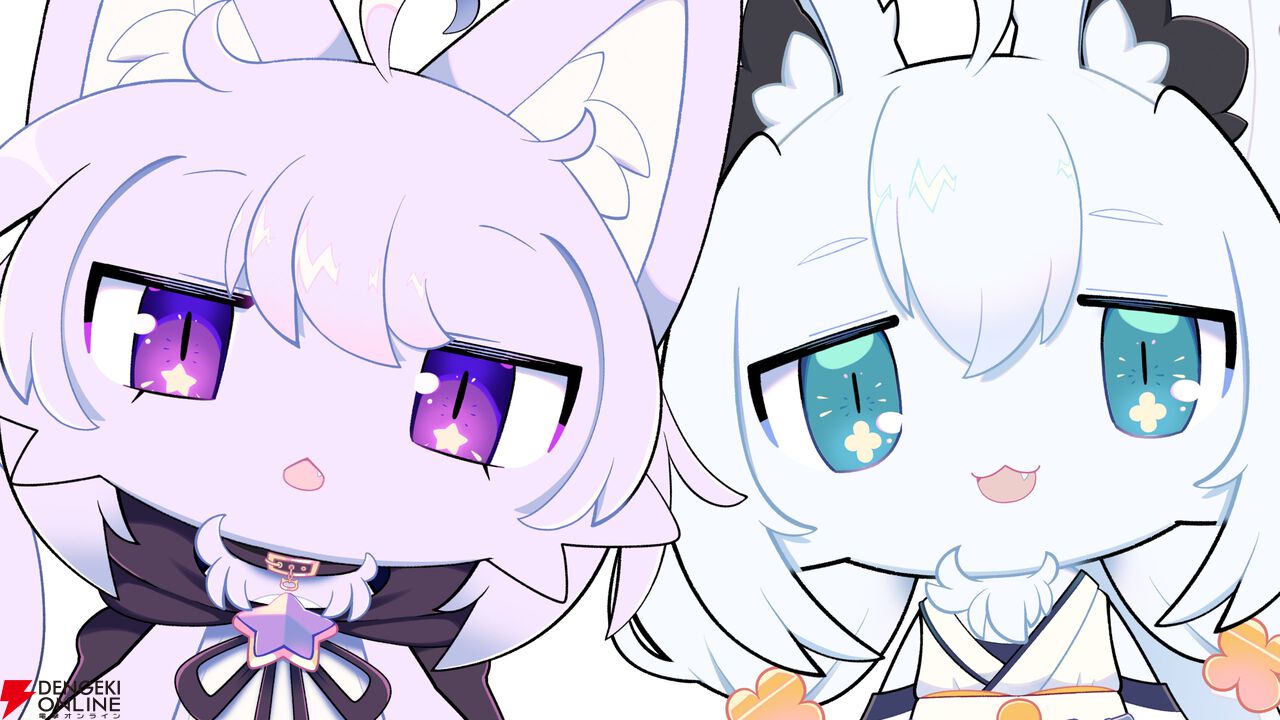 【ホロライブ】白上フブキさんと猫又おかゆさんがエイプリルフールに“ケモケモお披露目”。モフモフの姿に