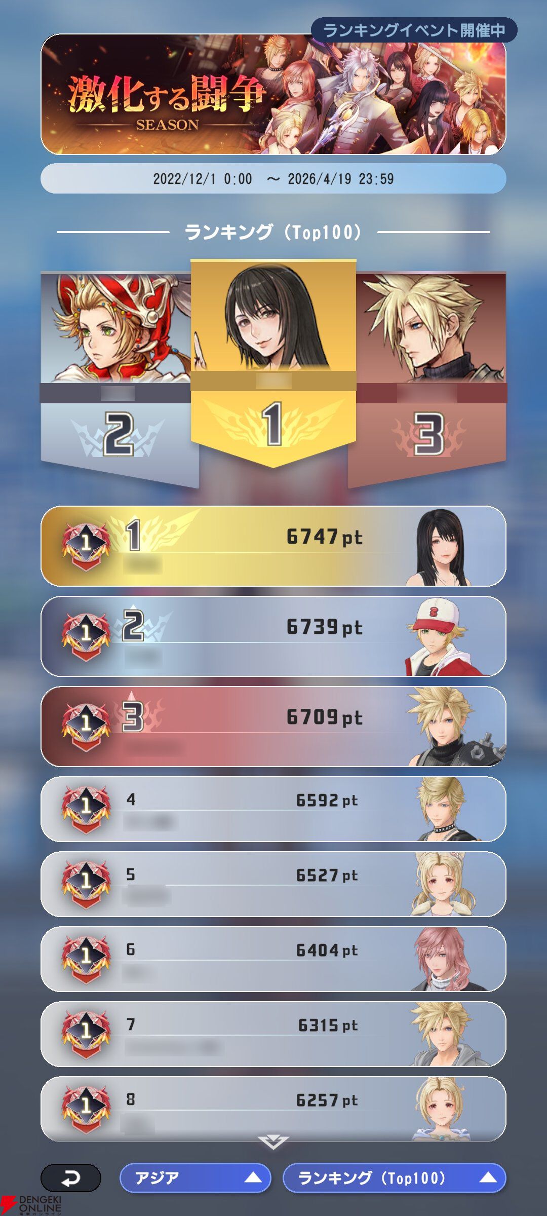 『ディシディア デュエルム ファイナルファンタジー(DDFF)』