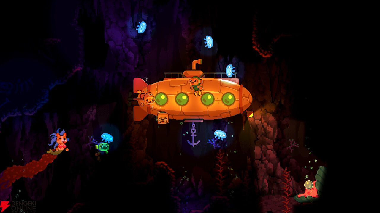 最大4人でわちゃわちゃ協力して深海のお宝を探すアクション『ソルティドッグ』発表。イヌダイバーが銛を手に探索