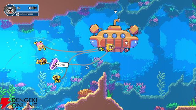 最大4人でわちゃわちゃ協力して深海のお宝を探すアクション『ソルティドッグ』発表。イヌダイバーが銛を手に探索