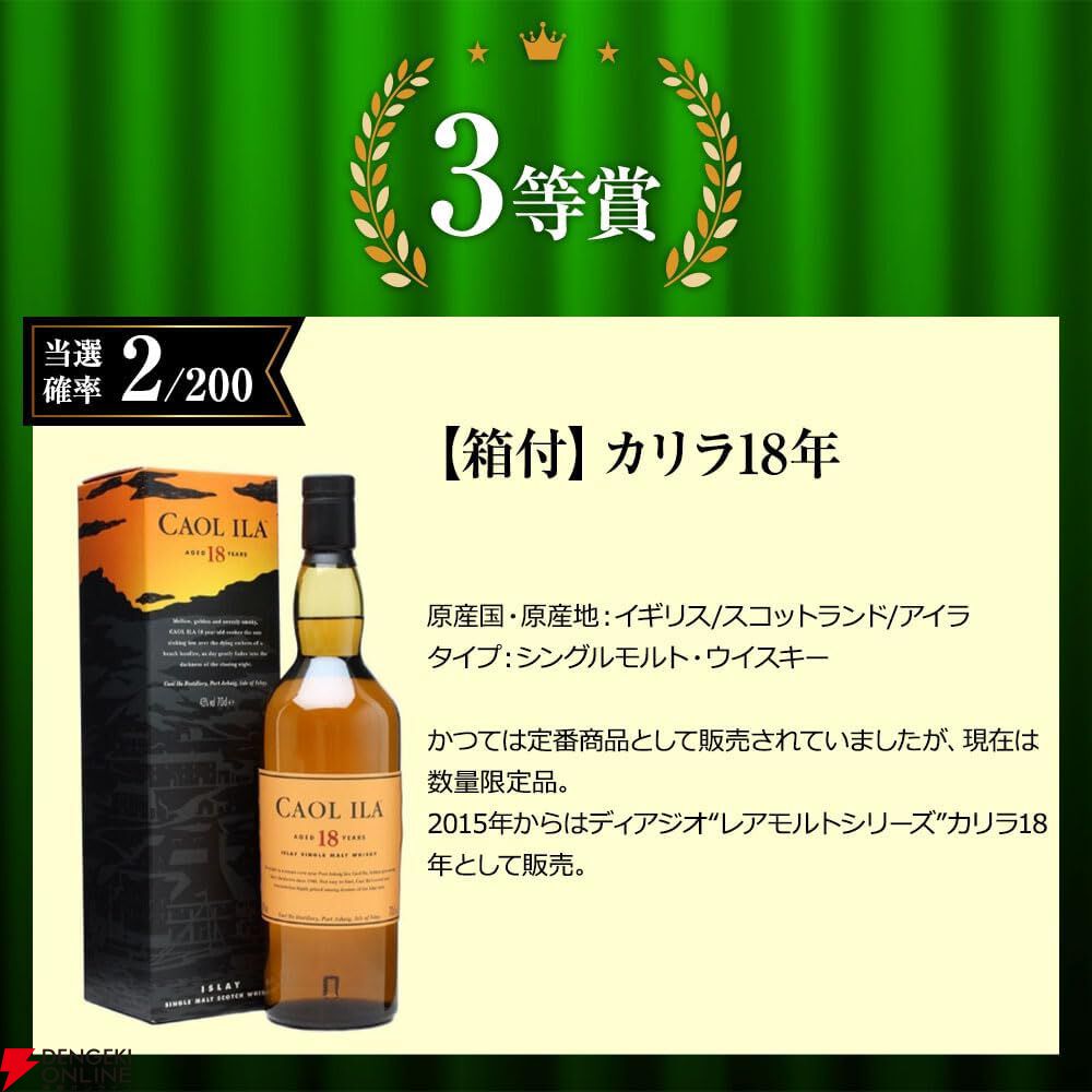 8,339円でタリスカー25年、マッカラン18年ダブルカスク、カリラ18年