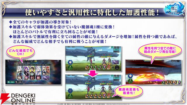 【転スラ】『まおりゅう』4.5周年情報まとめ。新レアリティ★7追加。100連分のチケットや最大で魔晶石1000個がもらえるログボ、新加護キャラの選択券付きパックも