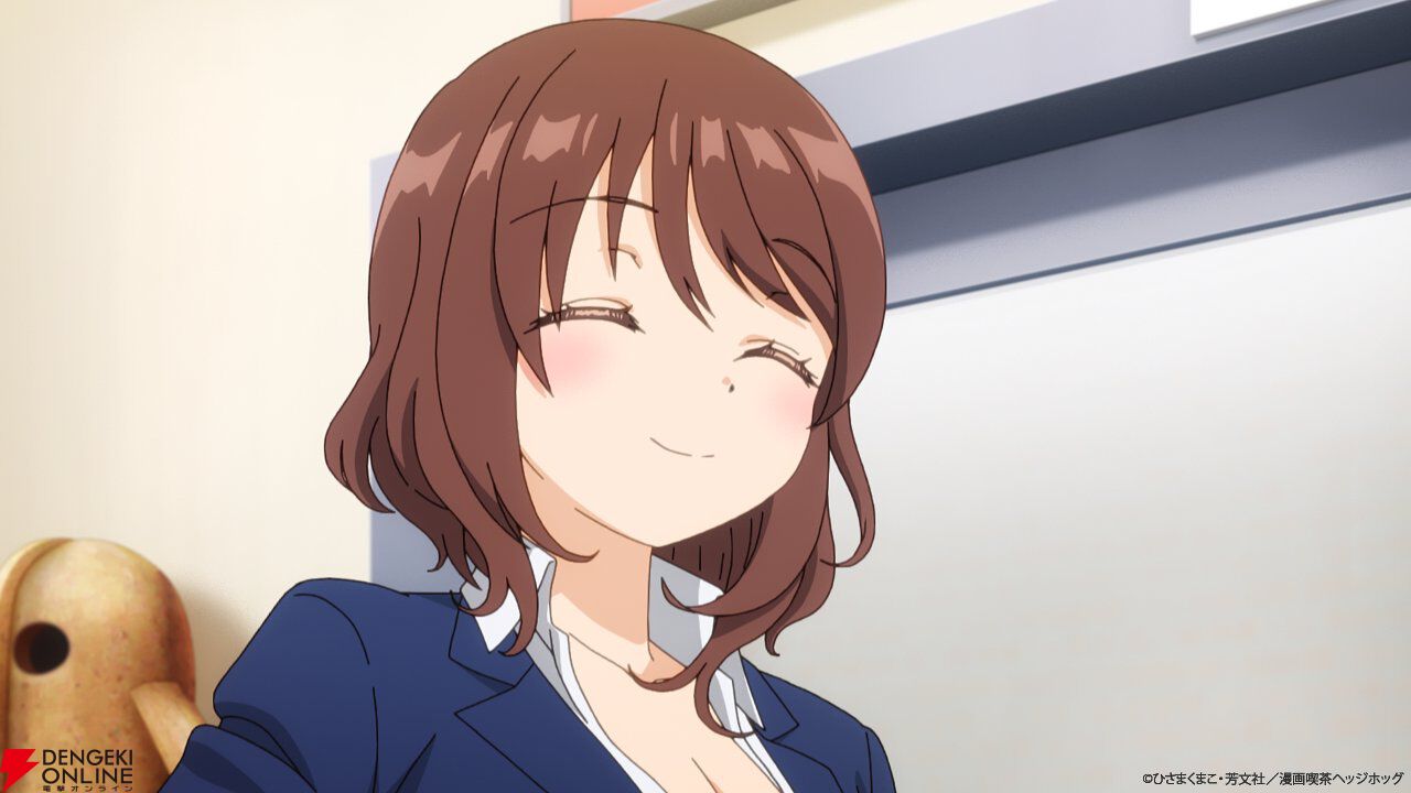 アニメ『一畳間まんきつ暮らし！』2話。猫耳音緒にバニーガール梨絵…ヘッジホッグ閉店の危機を救うのはコスプレ!?