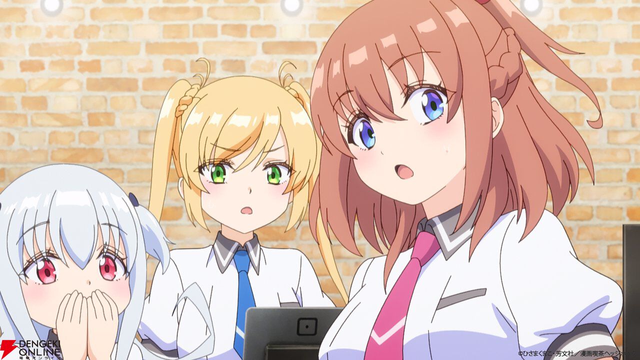 アニメ『一畳間まんきつ暮らし！』2話。猫耳音緒にバニーガール梨絵…ヘッジホッグ閉店の危機を救うのはコスプレ!?