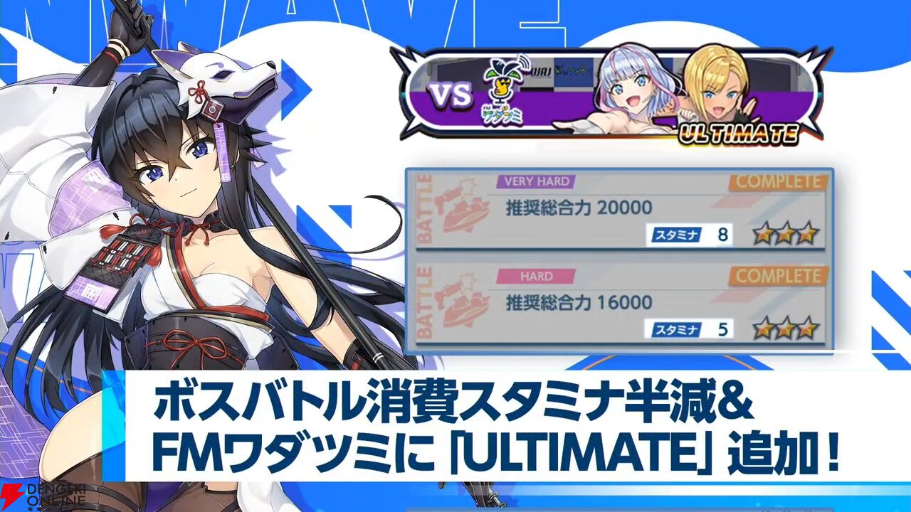 『ドルウェブ』3.5周年の新ドルフィンは入華、杏里、みちる、詩絵のKIRISHIMA勢。ライダー同士、ガンナー同士の新たなユニゾンスキルも所持