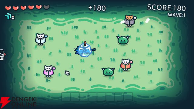 かわいいネコをなでれば敵を倒せる、弾幕シューティング『なでねこ』2026年配信