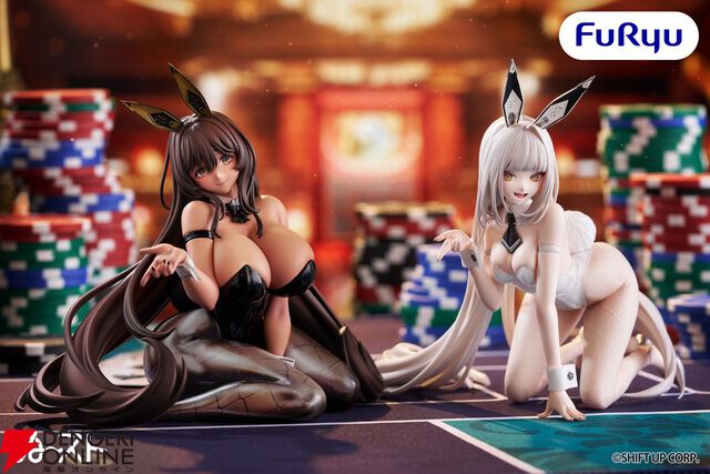 『勝利の女神NIKKE』ノワールはぬーストフィギュアでもボリューム感たっぷり。9月展開のブランと一緒に飾りたい