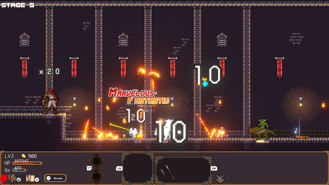 剣を投げて連鎖で敵を倒せ！ ローグライトアクション『ケンナゲェル SWORD FLINGER』がゲームダンジョンで遊べる