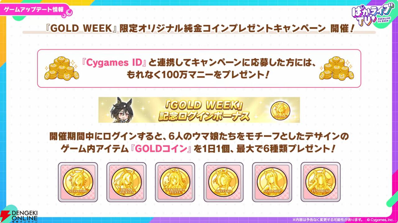 【ウマ娘】無料ガチャ80連もあるゴールドウィークがきた！