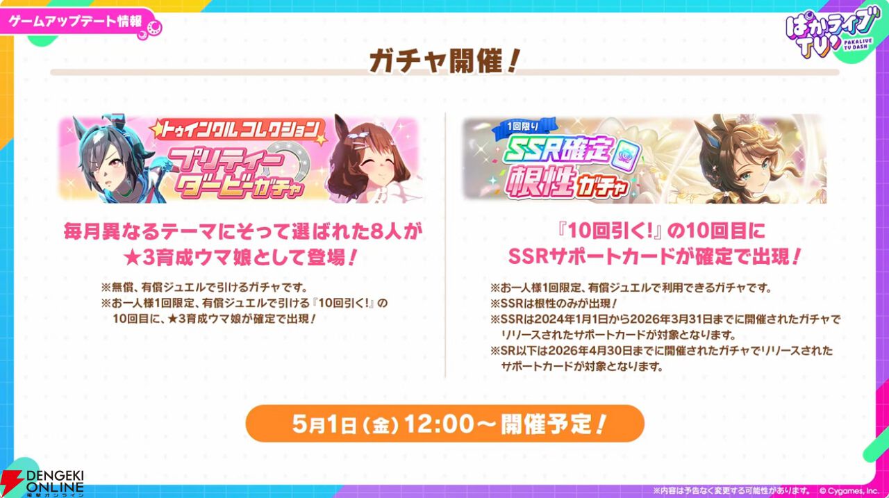 【ウマ娘】無料ガチャ80連もあるゴールドウィークがきた！