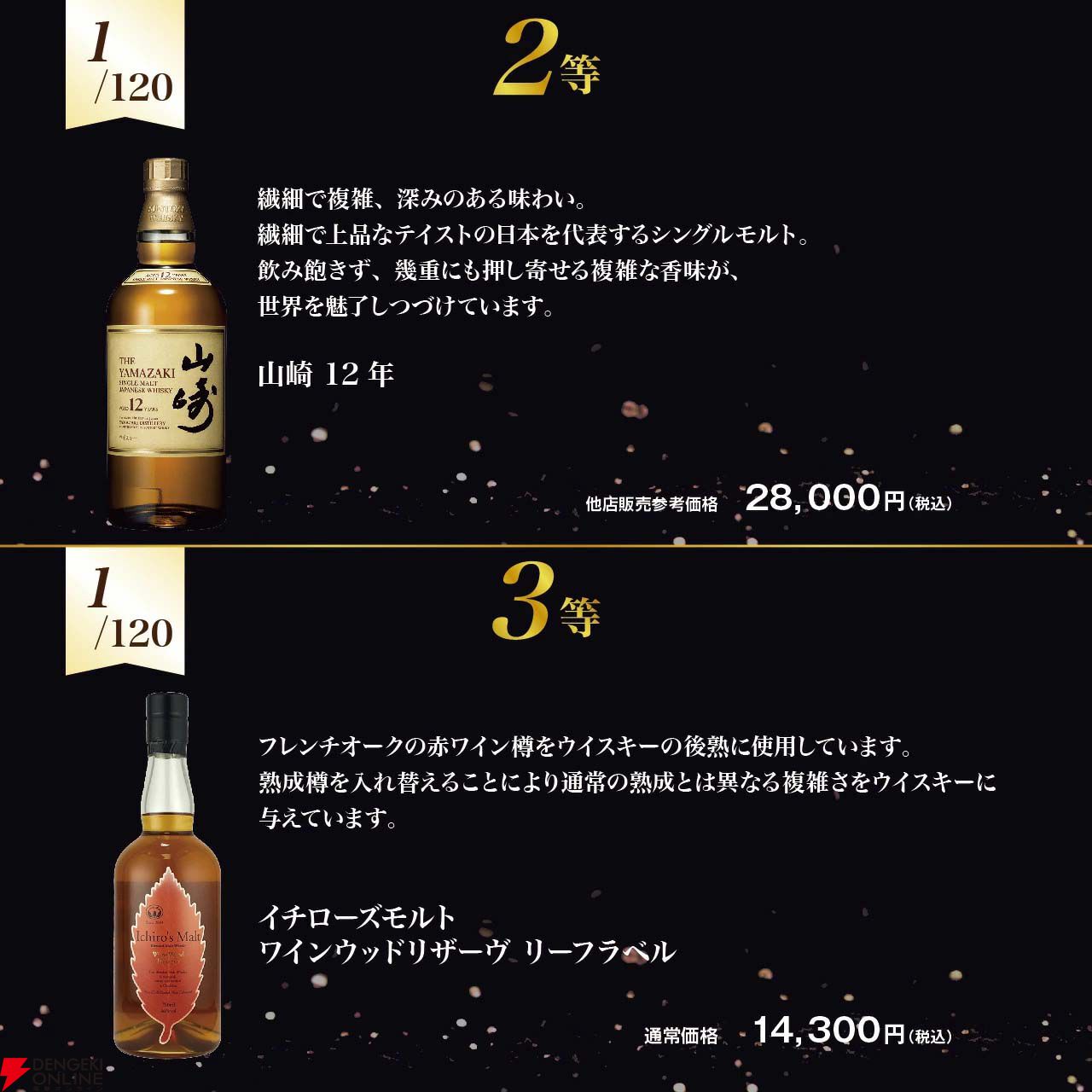 6,390円で響21年、山崎12年、イチローズモルト リミテッド、イチローズ