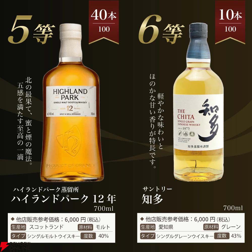 7,810円で山崎18年、山崎12年、響JHを狙える『山崎18年ウイスキーくじ