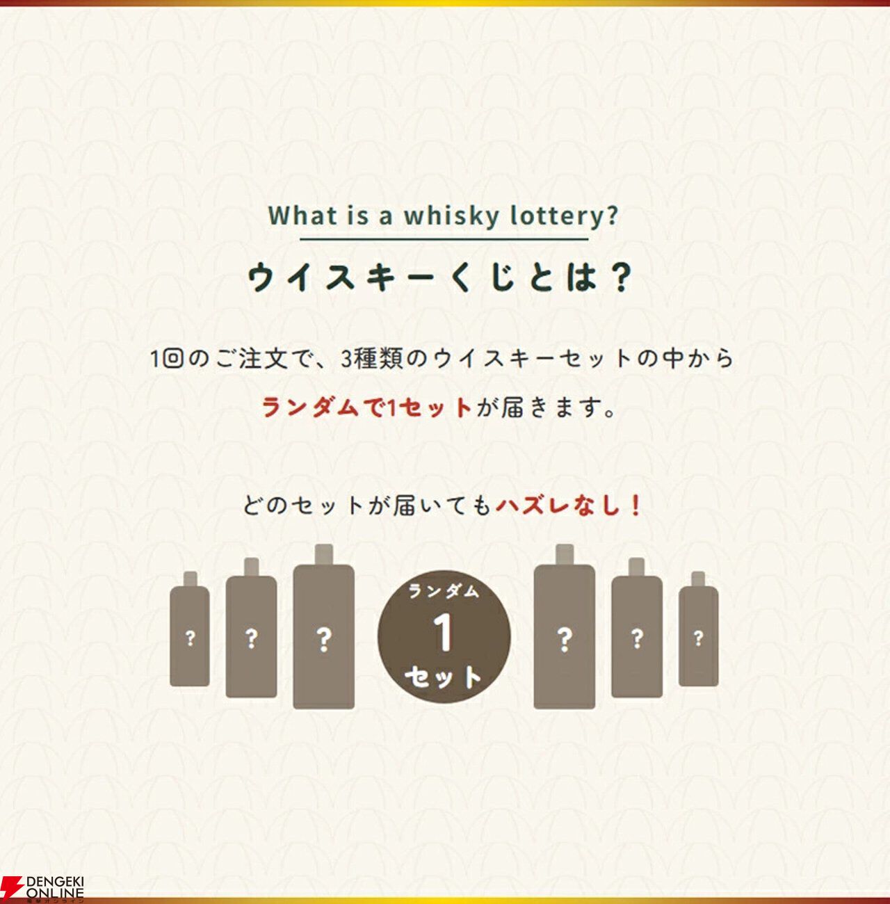 12,800円で山崎12年が1/5で当たる。ハズれても竹鶴or知多＋人気焼酎2本が届く豪華3本セットの『ウイスキーくじ』が販売中