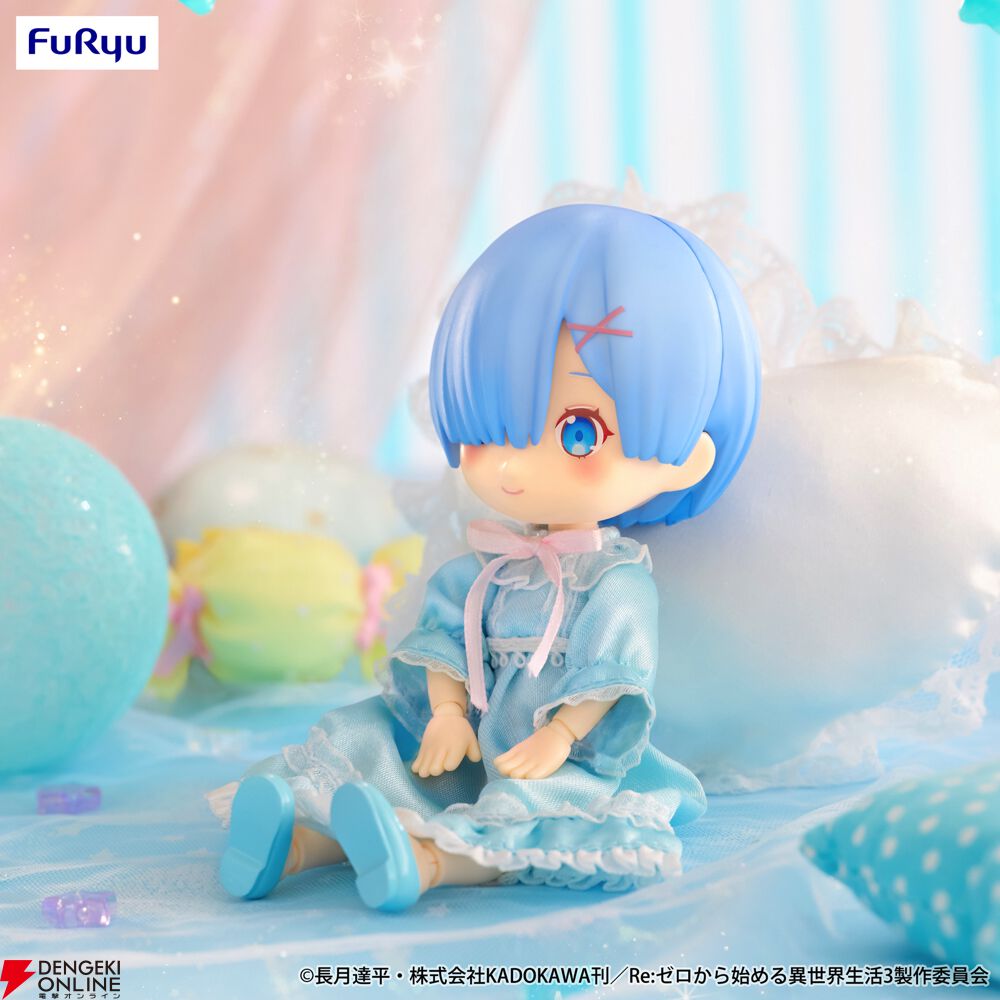 Re:ゼロから始める異世界生活　メロドール　レム　ナイトドレス　10点 リゼロ】お人形さんのようなレムがナイトドレス姿で登場。手足を動かし