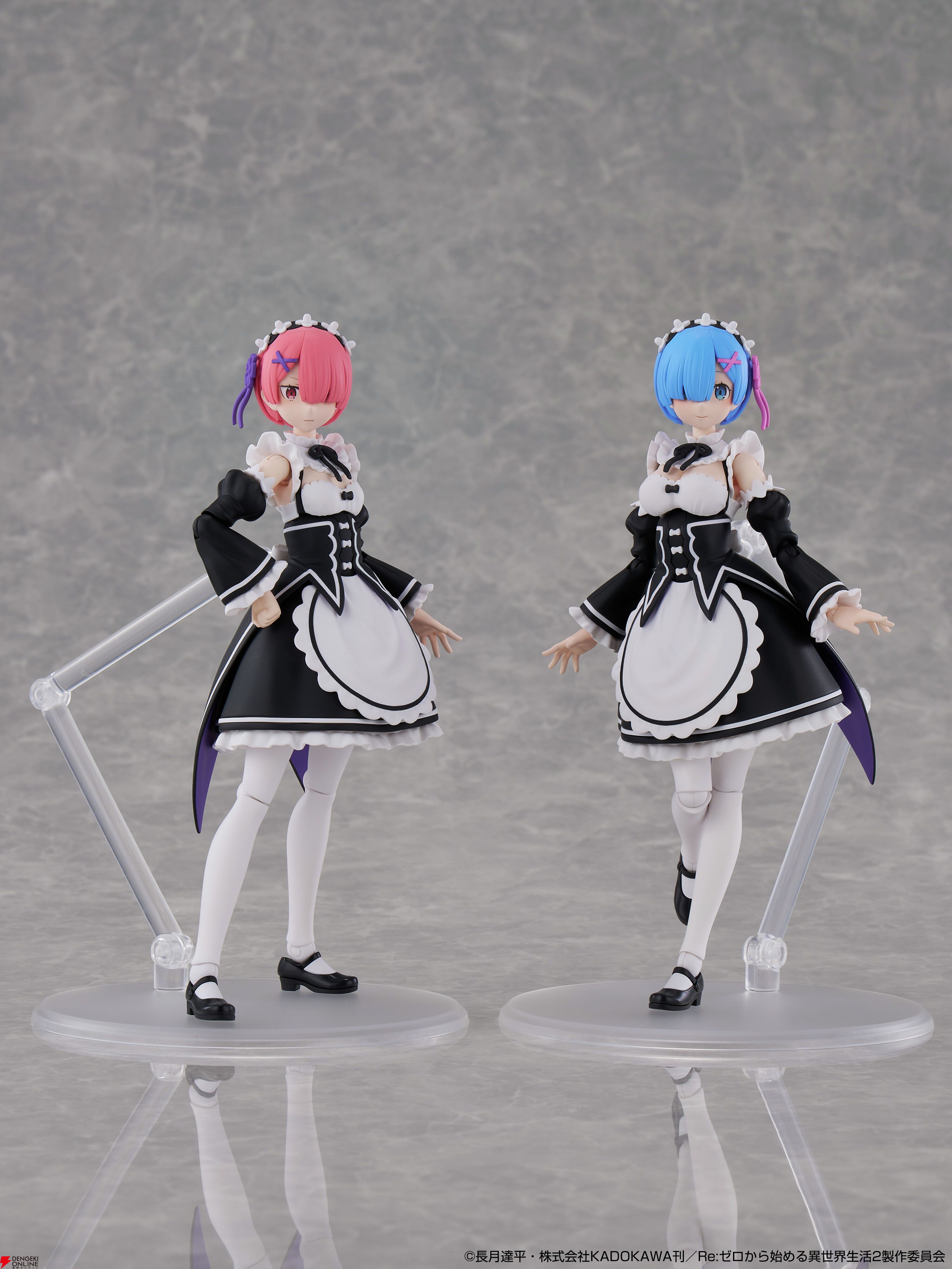 リゼロ』ラム＆レムがメイド姿でプラモ化。カドプラより双子そろって