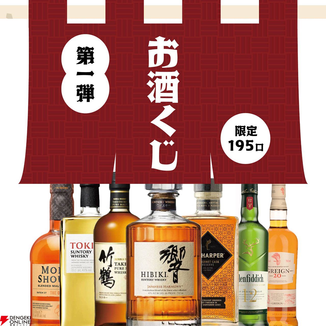 4,480円で響や竹鶴を狙え。お手頃価格のウイスキーくじ『お酒くじ』第1