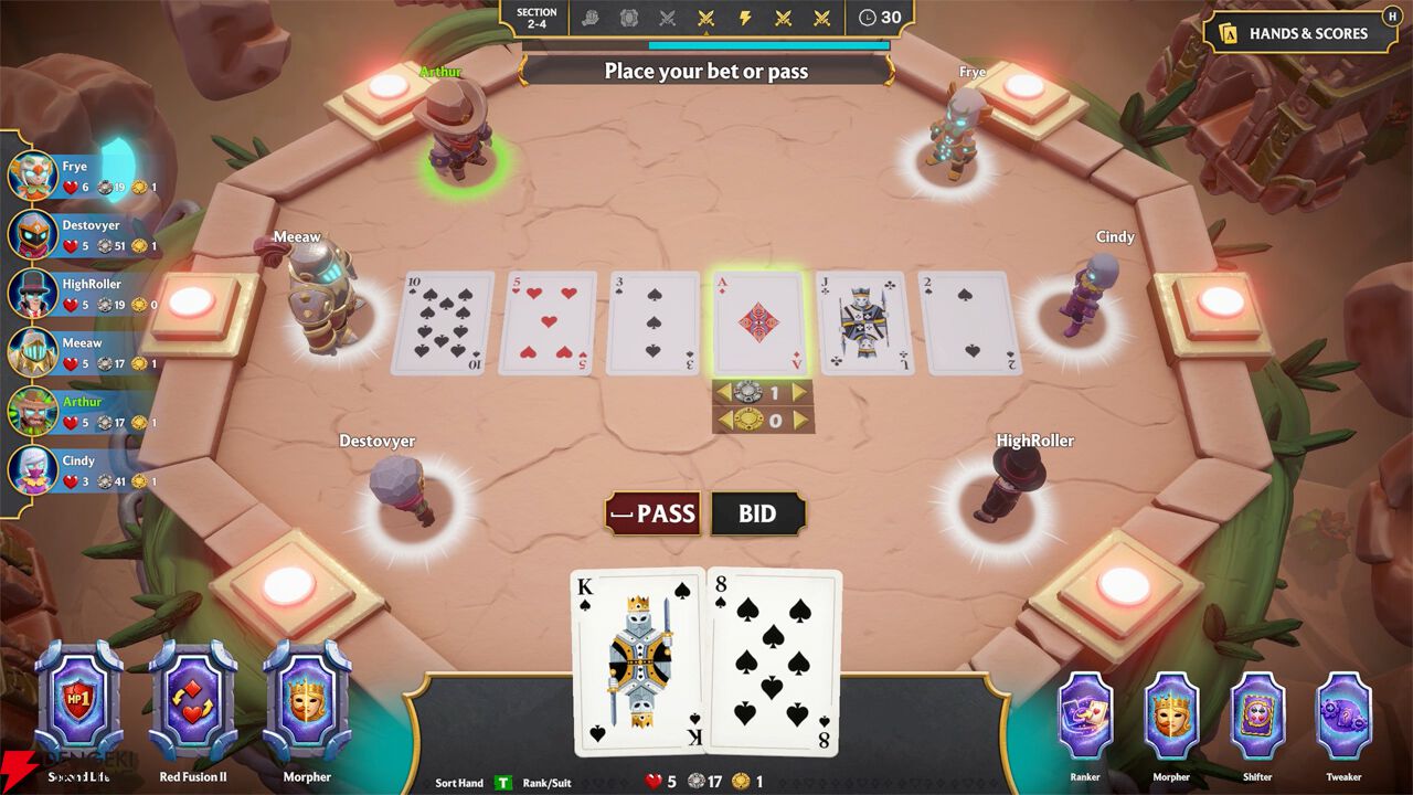 ポーカー×バトロワの異色パーティーゲーム『One Last Hand』デモ版が5