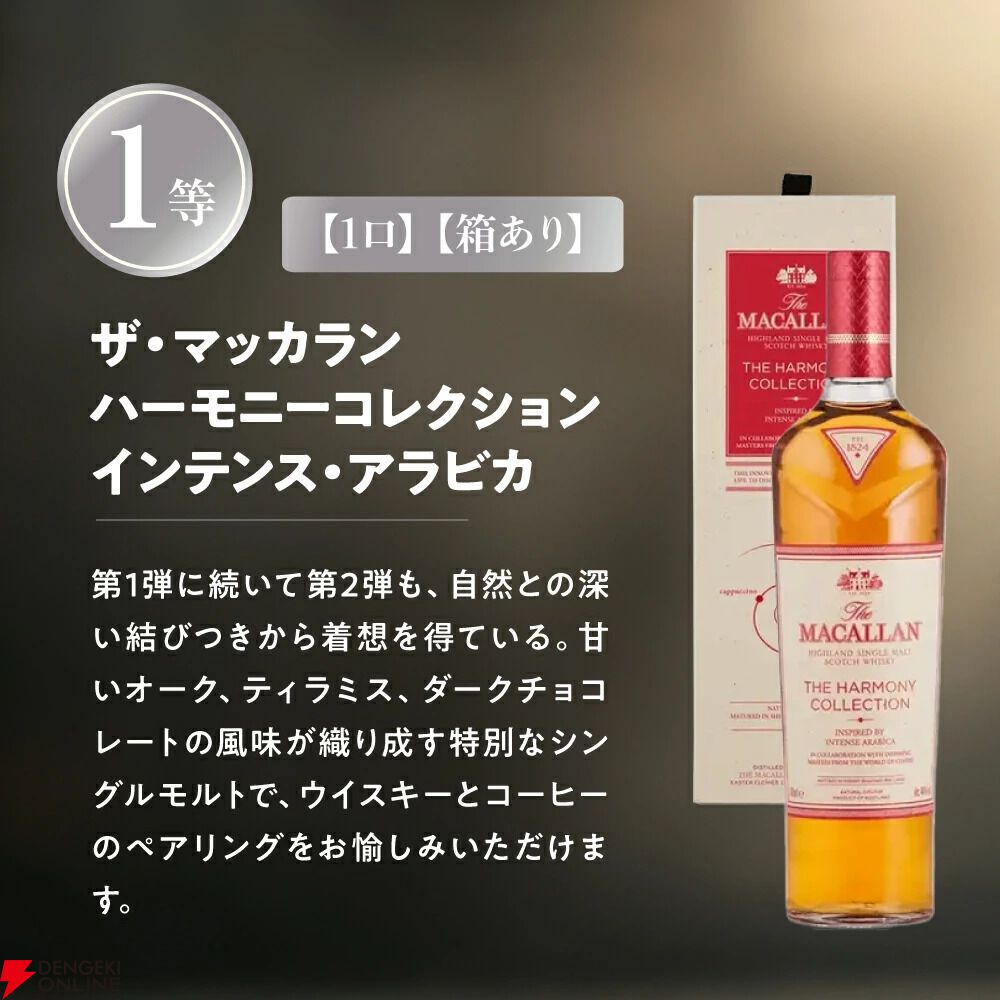 賞品はすべてザ・マッカラン。ダブルカスク18年も狙える13,980円の『ウイスキーくじ』が販売中