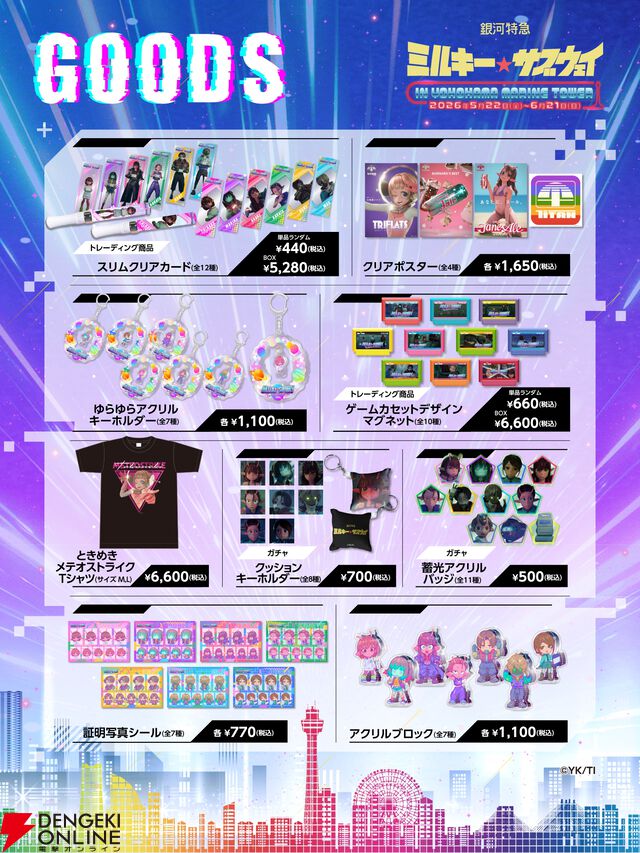 アニメ『銀河特急 ミルキー☆サブウェイ』横浜マリンタワーコラボイベント