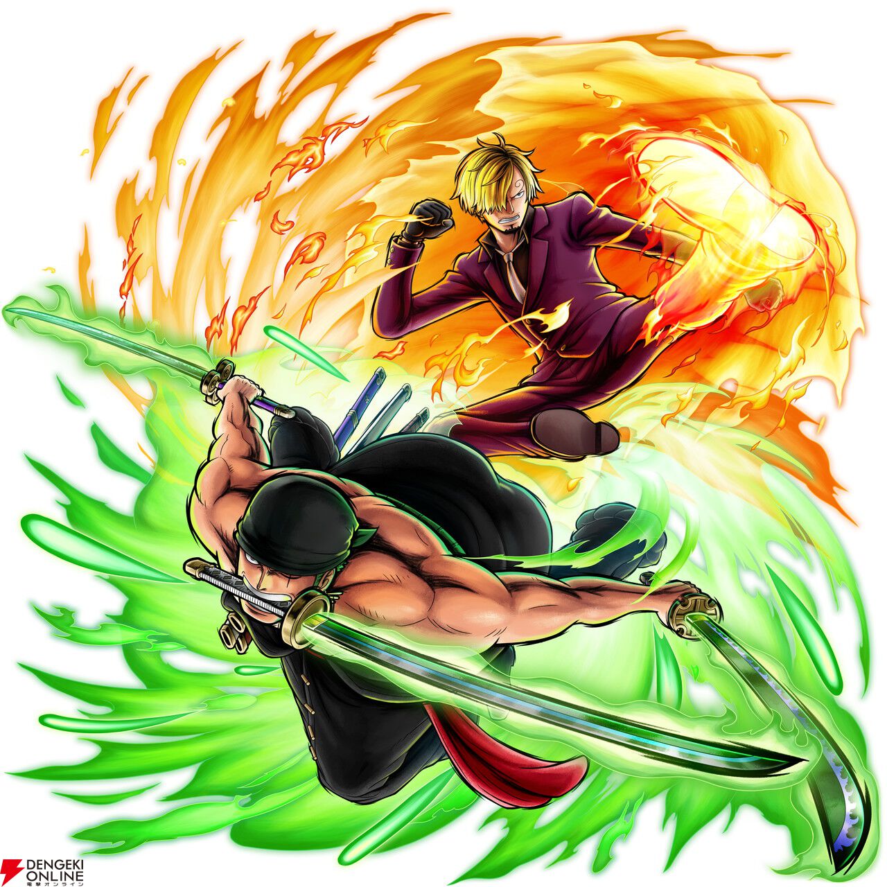 ONE PIECE ラウワンバウンティラッシュ オリジナル缶バッジ サンジ 2点