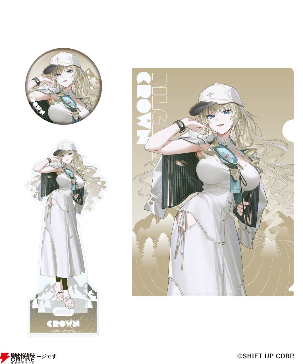 『NIKKE』シンデレラ、クラウン、モダニア、グレイブが春の装いでグッズ化。アパレルも登場するZOZOコラボが5/29開始