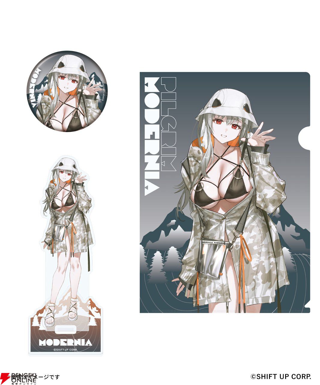 『NIKKE』シンデレラ、クラウン、モダニア、グレイブが春の装いでグッズ化。アパレルも登場するZOZOコラボが5/29開始