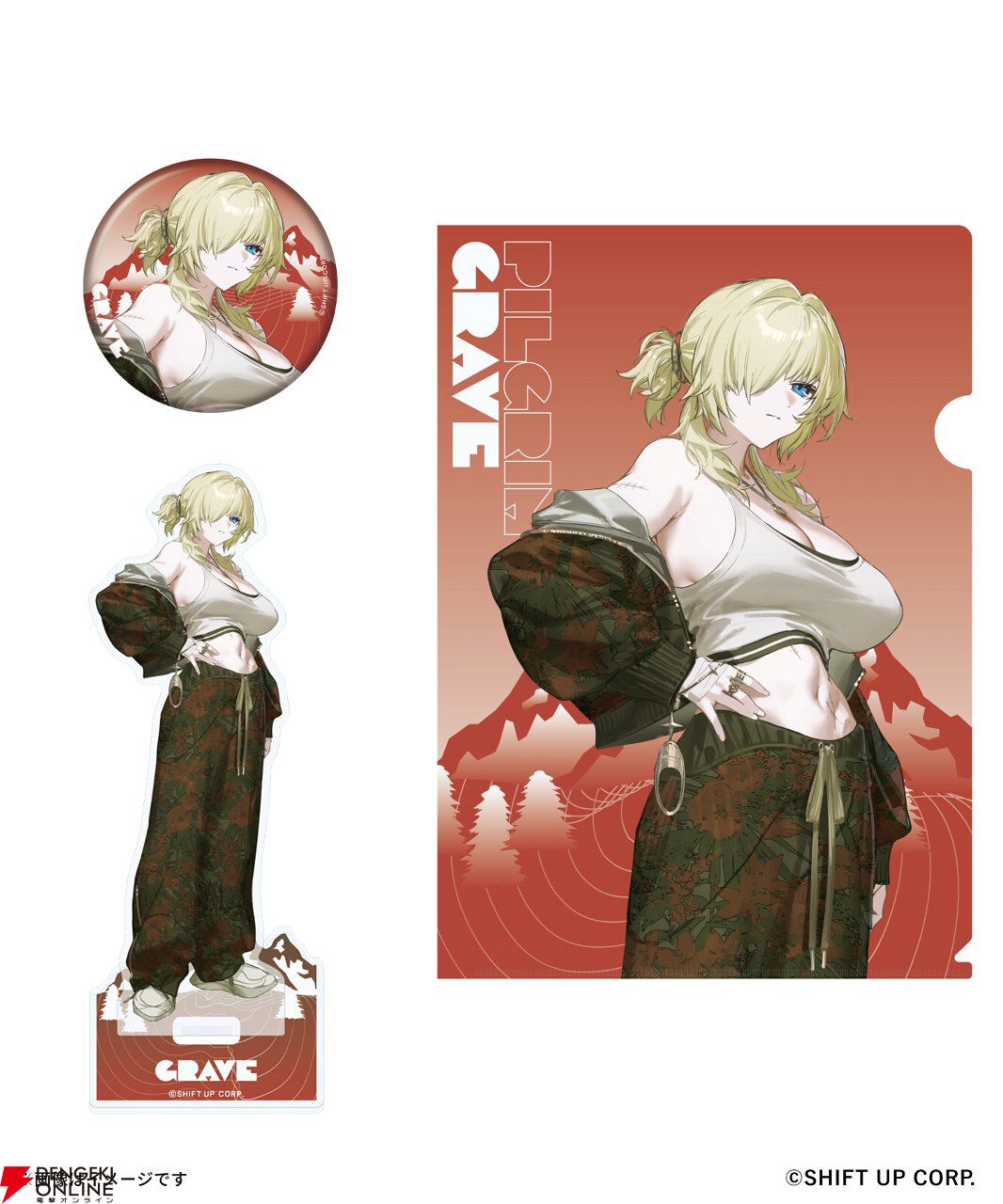 『NIKKE』シンデレラ、クラウン、モダニア、グレイブが春の装いでグッズ化。アパレルも登場するZOZOコラボが5/29開始
