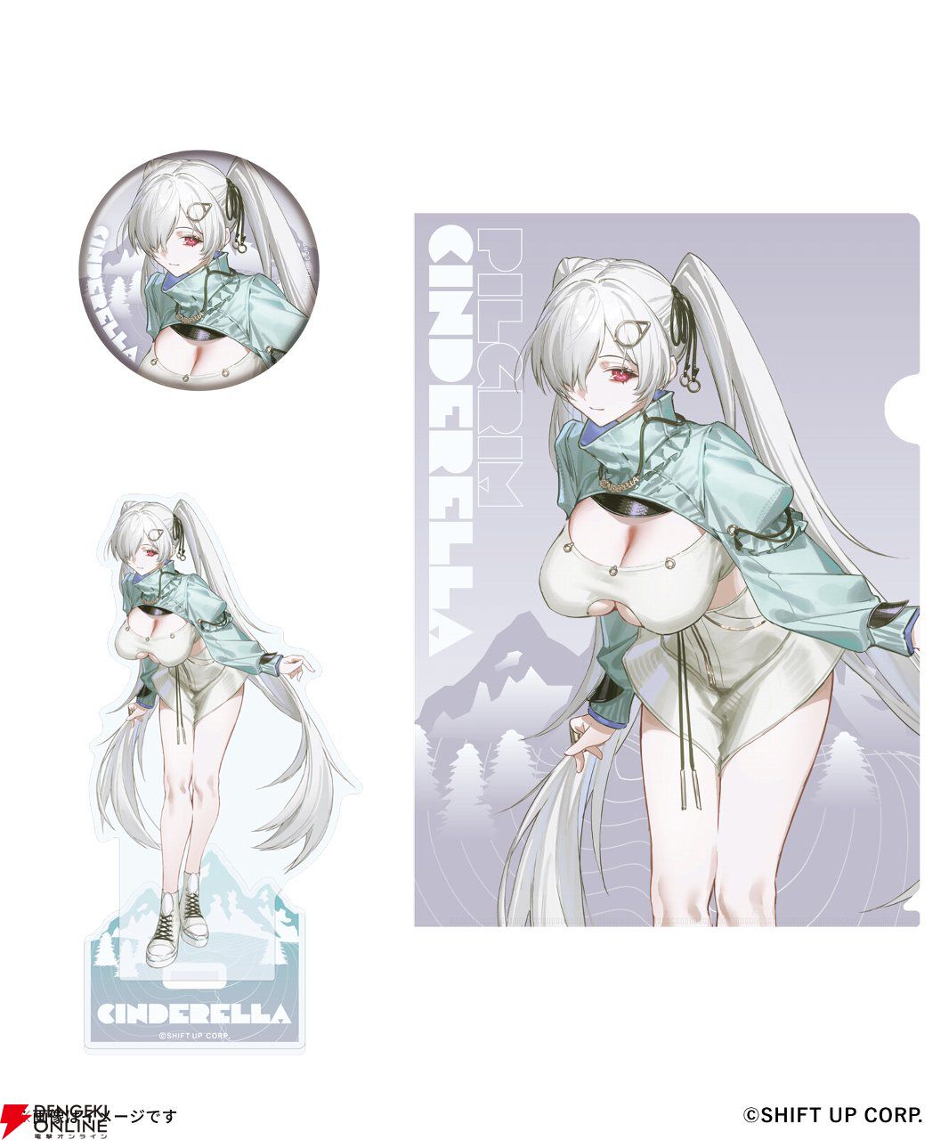 『NIKKE』シンデレラ、クラウン、モダニア、グレイブが春の装いでグッズ化。アパレルも登場するZOZOコラボが5/29開始