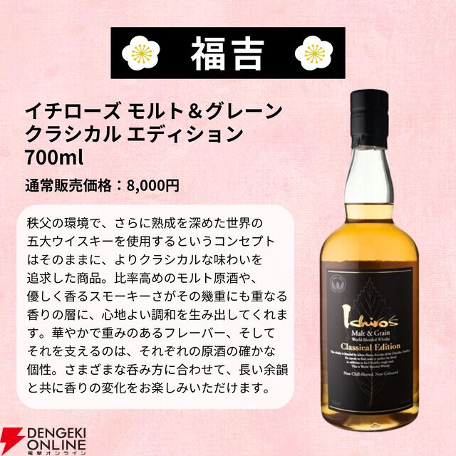 目玉の超大吉・山崎18年が2口。『ウイスキーみくじ』特別弾が3,980円で販売中