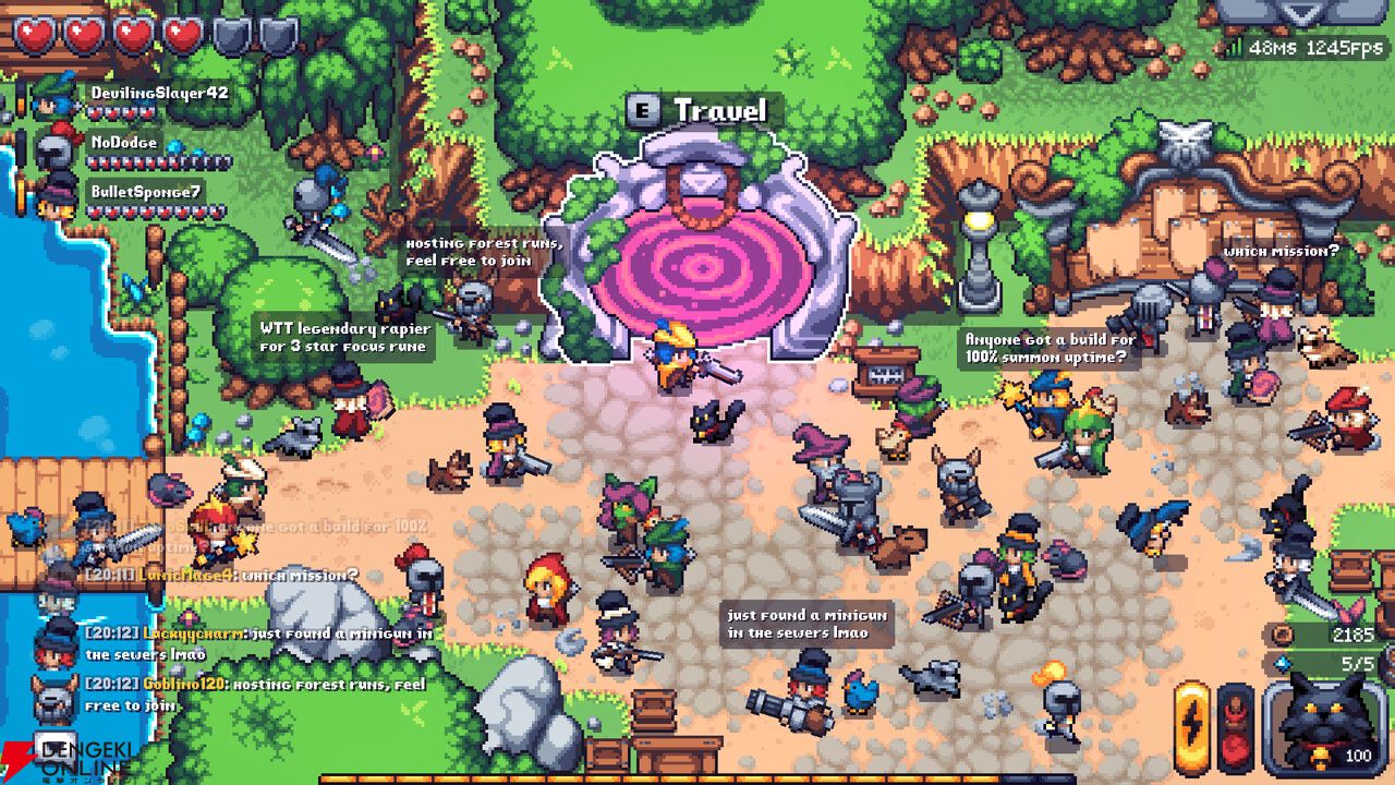 弾幕シューティング×マルチプレイRPG『Runeward Online』発表。基本プレイ無料で楽しめる