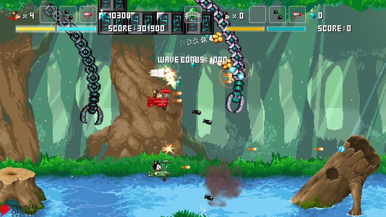 電撃インディー大賞シューティング部門1位のピクセルが開発するSTG『ホーギーヒュー』がSwitchで10/22発売