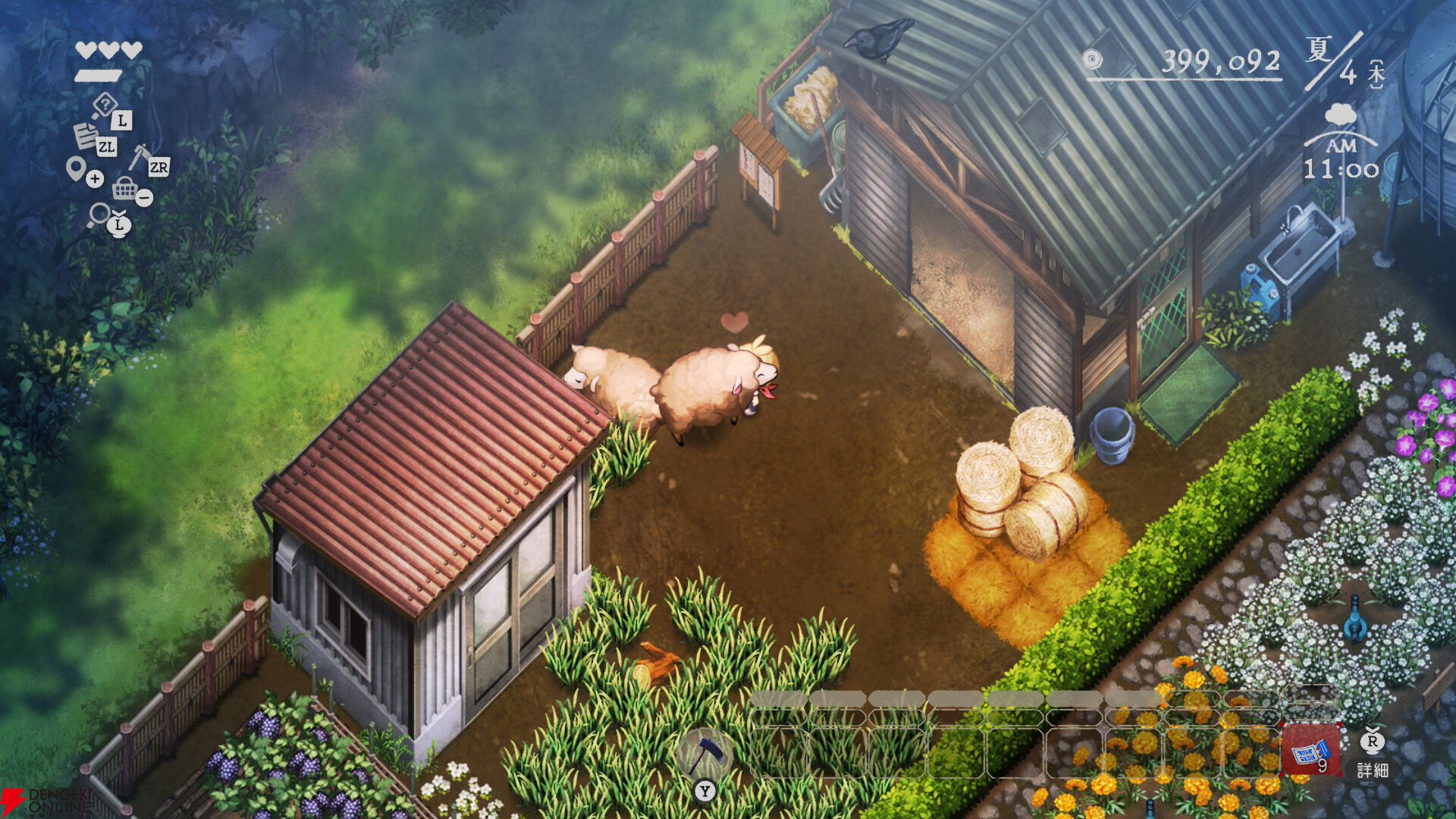 ほの暮しの庭』先行プレイレビュー。農作に牧畜、狩り、釣り…田舎