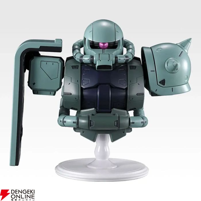 ガンダム一番くじ】量産機や黒い三連星などのザクII胸像フィギュアを