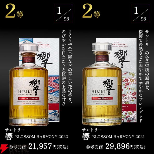 大ハズレ無しの『プレミアムウイスキーくじ』第1弾が販売中。山崎2025、白州2025、響BH2021などレアものもズラリ