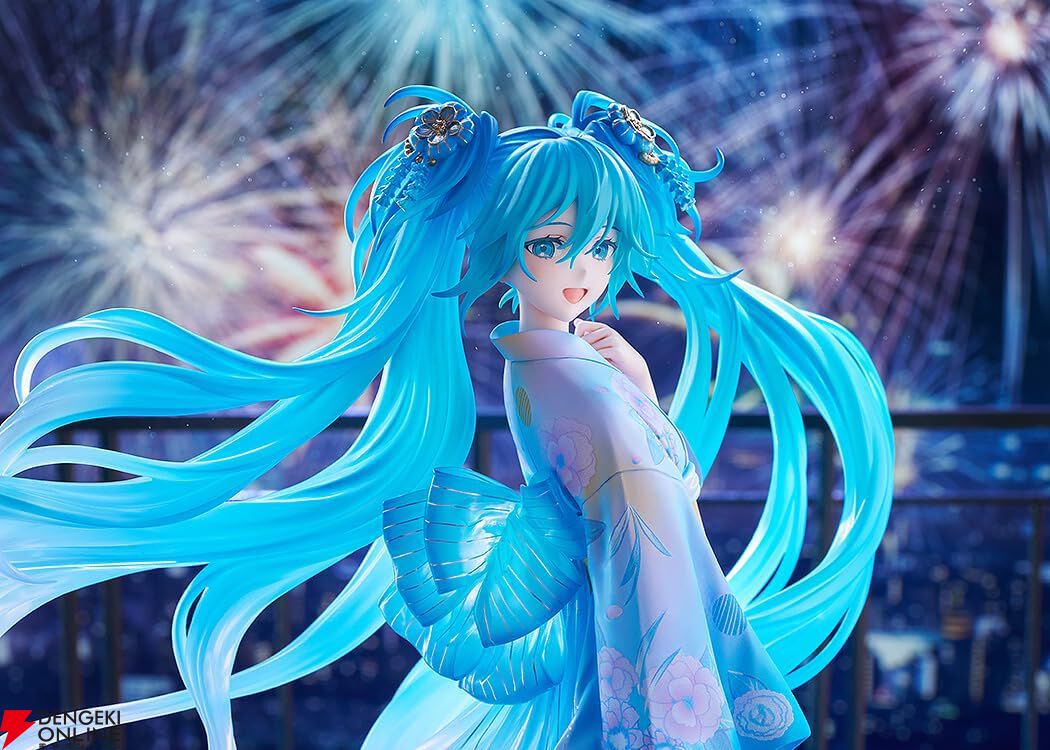 【初音ミク】浴衣姿とツインテ＆帯のクリアパーツが幻想的。“キャラクター・ボーカル・シリーズ01”フィギュア新作予約開始