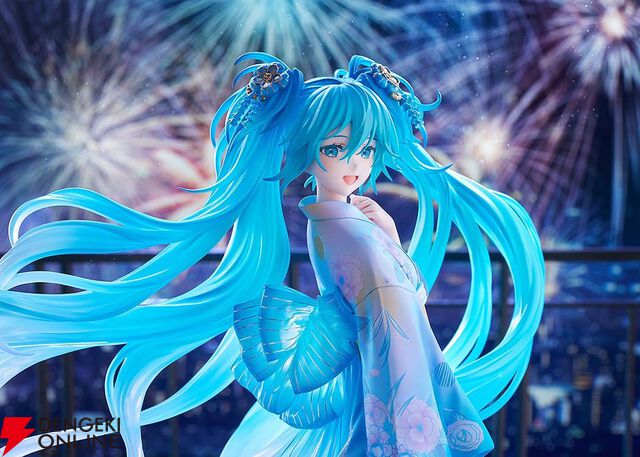 【初音ミク】浴衣姿とツインテ＆帯のクリアパーツが幻想的。“キャラクター・ボーカル・シリーズ01”フィギュア新作予約開始