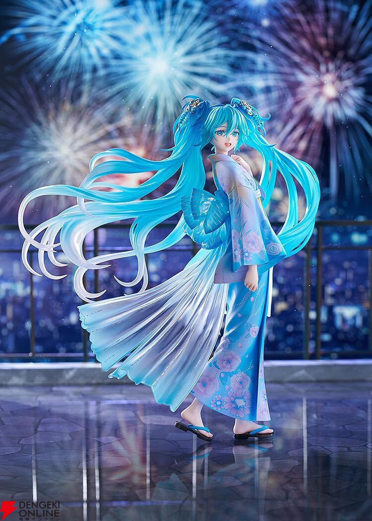 【初音ミク】浴衣姿とツインテ＆帯のクリアパーツが幻想的。“キャラクター・ボーカル・シリーズ01”フィギュア新作予約開始