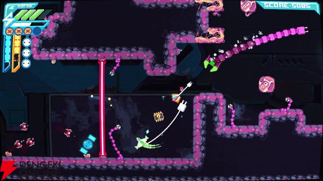 コンセントを挿せば超火力だが“ケーブルの長さ”しか動けない!? 斬新すぎる宇宙STG『HYPERWIRED』体験版が配信