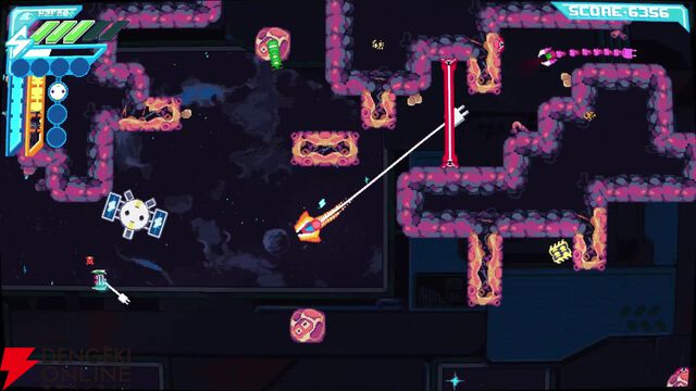 コンセントを挿せば超火力だが“ケーブルの長さ”しか動けない!? 斬新すぎる宇宙STG『HYPERWIRED』体験版が配信